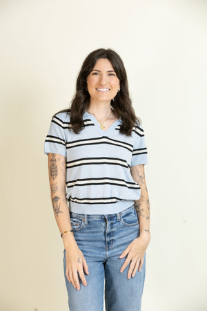 Buttercup Breeze Polo-Short Sleeves-Vixen Collection, Day Spa and Women's Boutique Located in Seattle, Washington