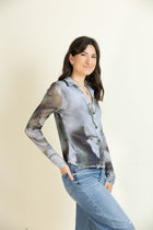 Mesh Mirage Button Up-Tops-Vixen Collection, Day Spa and Women's Boutique Located in Seattle, Washington