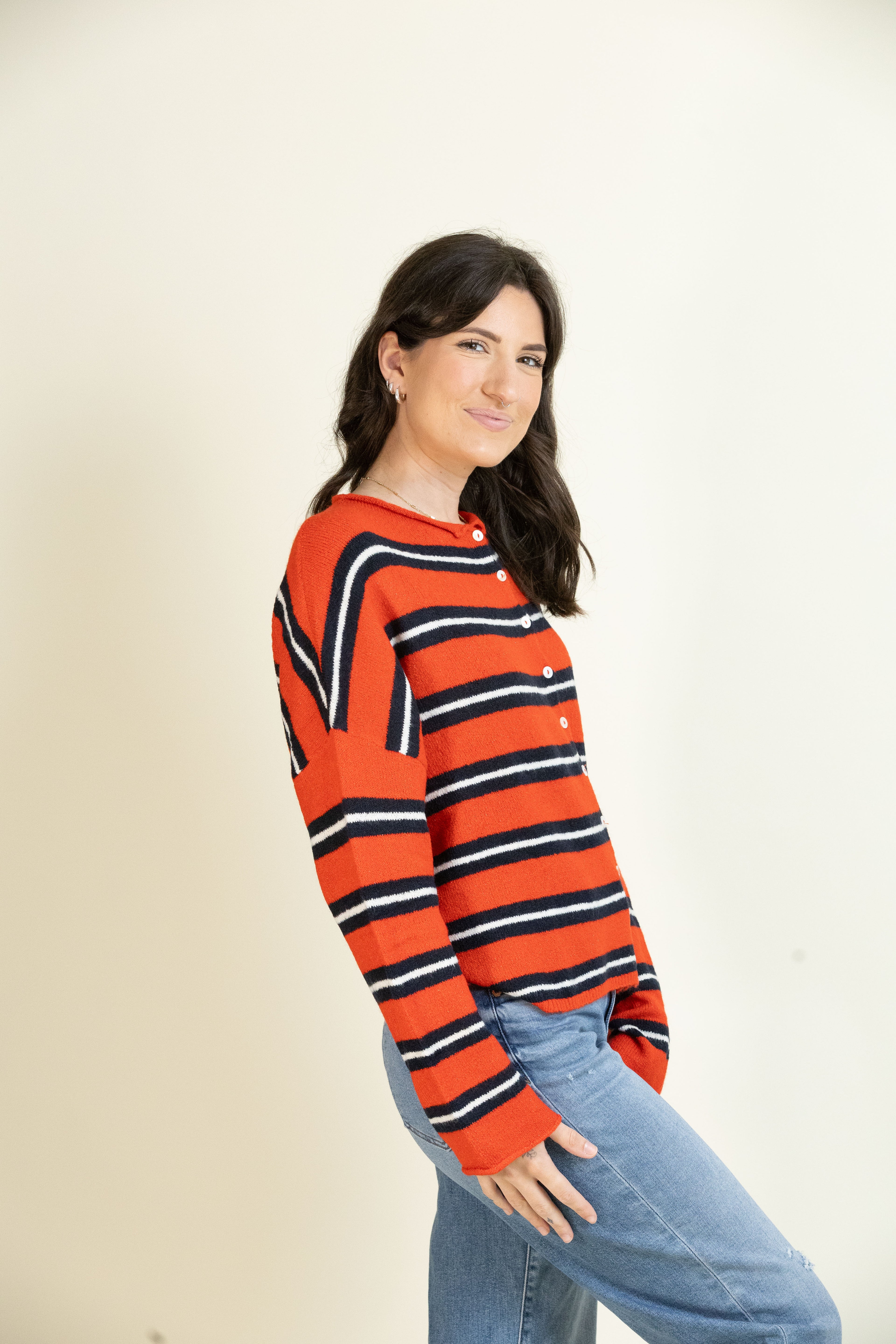 Varsity Piper Cardigan-Tops-Vixen Collection, Day Spa and Women's Boutique Located in Seattle, Washington