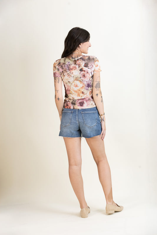 Petal Sheer Short Sleeve-Short Sleeves-Vixen Collection, Day Spa and Women's Boutique Located in Seattle, Washington