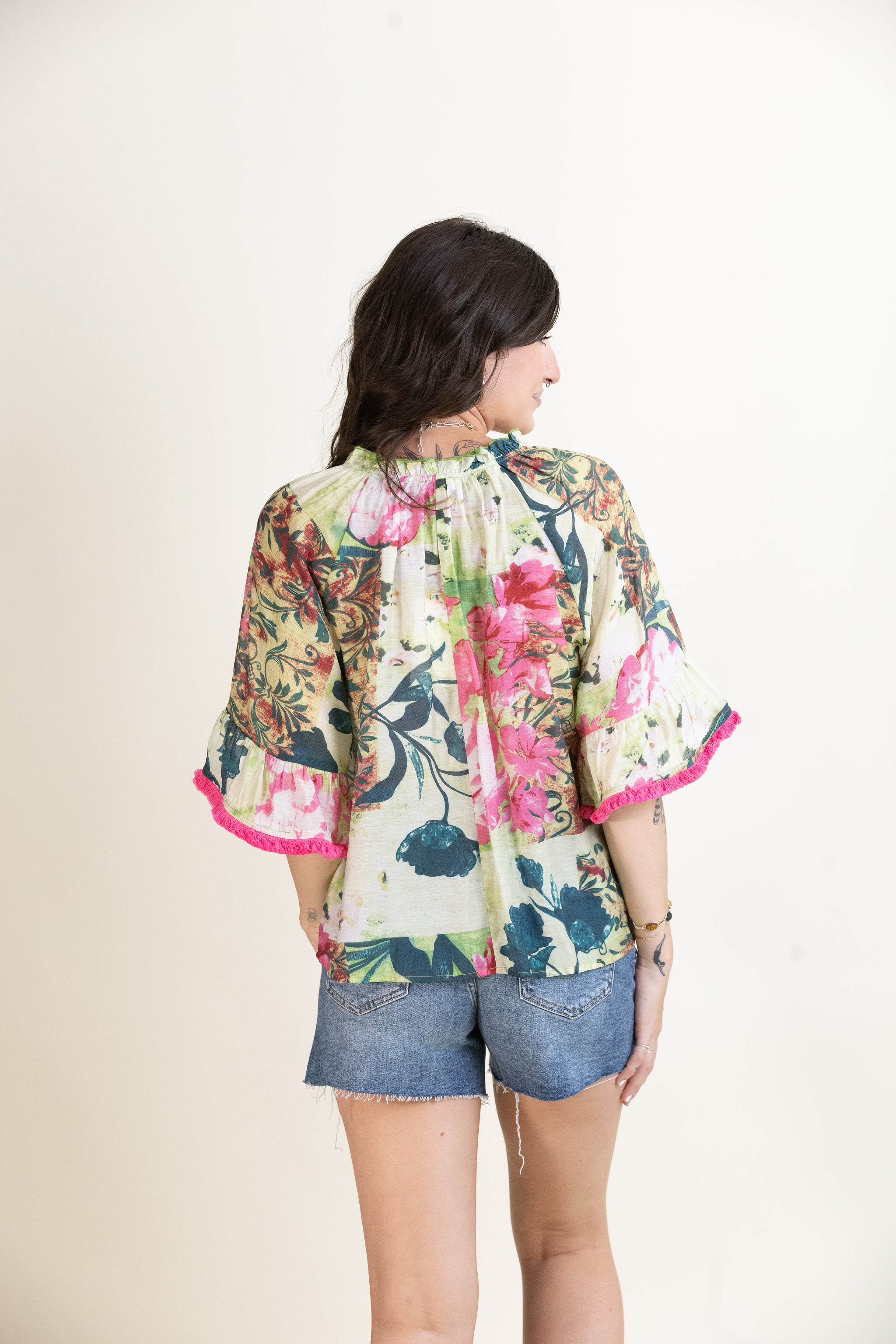 Tropical Getaway Blouse-Tops-Vixen Collection, Day Spa and Women's Boutique Located in Seattle, Washington