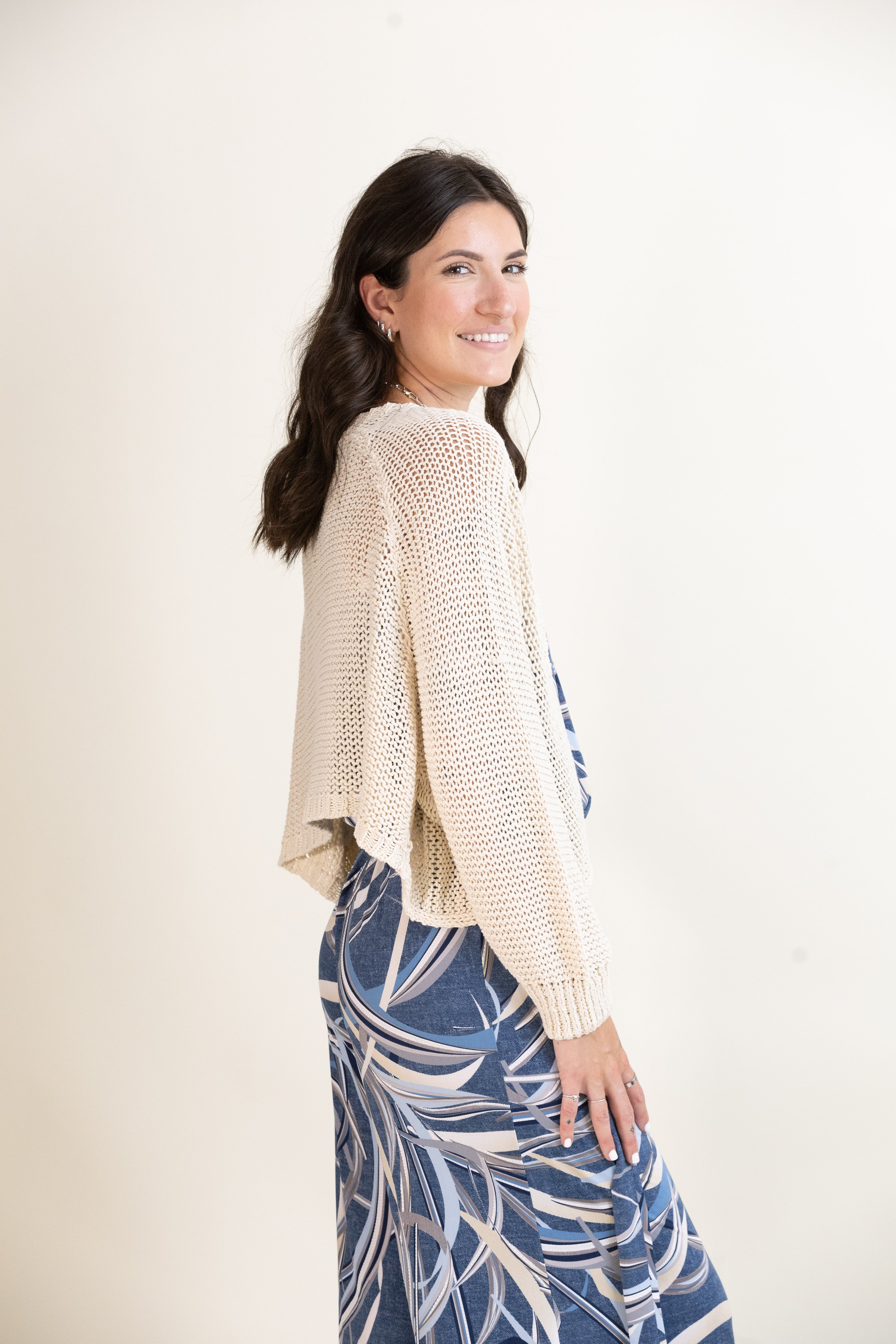 Barley Cropped Cardigan-Sweaters-Vixen Collection, Day Spa and Women's Boutique Located in Seattle, Washington