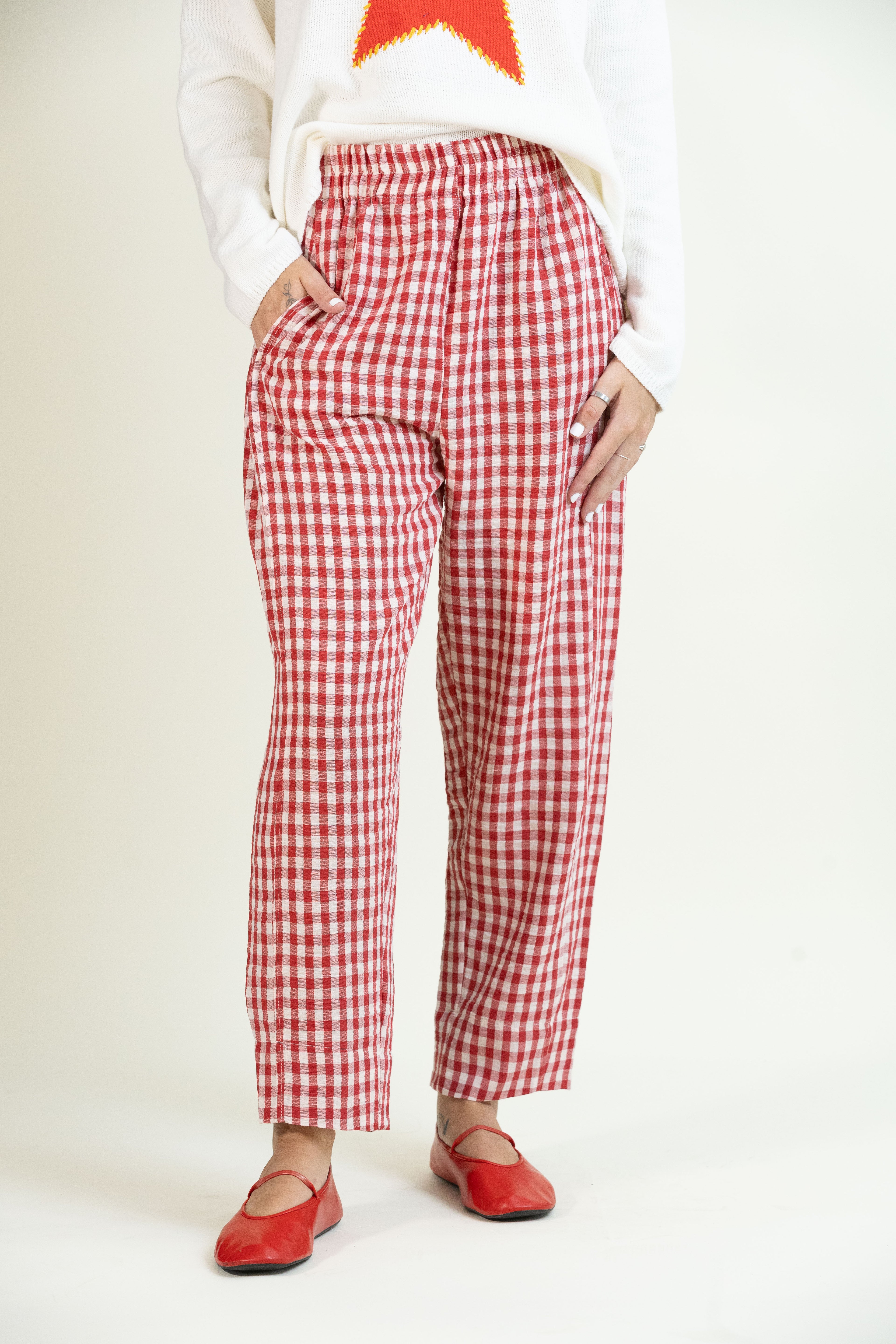 Get In Gingham Pants-Bottoms-Vixen Collection, Day Spa and Women's Boutique Located in Seattle, Washington