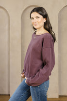 Rosewood Romance Sweater-Sweatshirts-Vixen Collection, Day Spa and Women's Boutique Located in Seattle, Washington