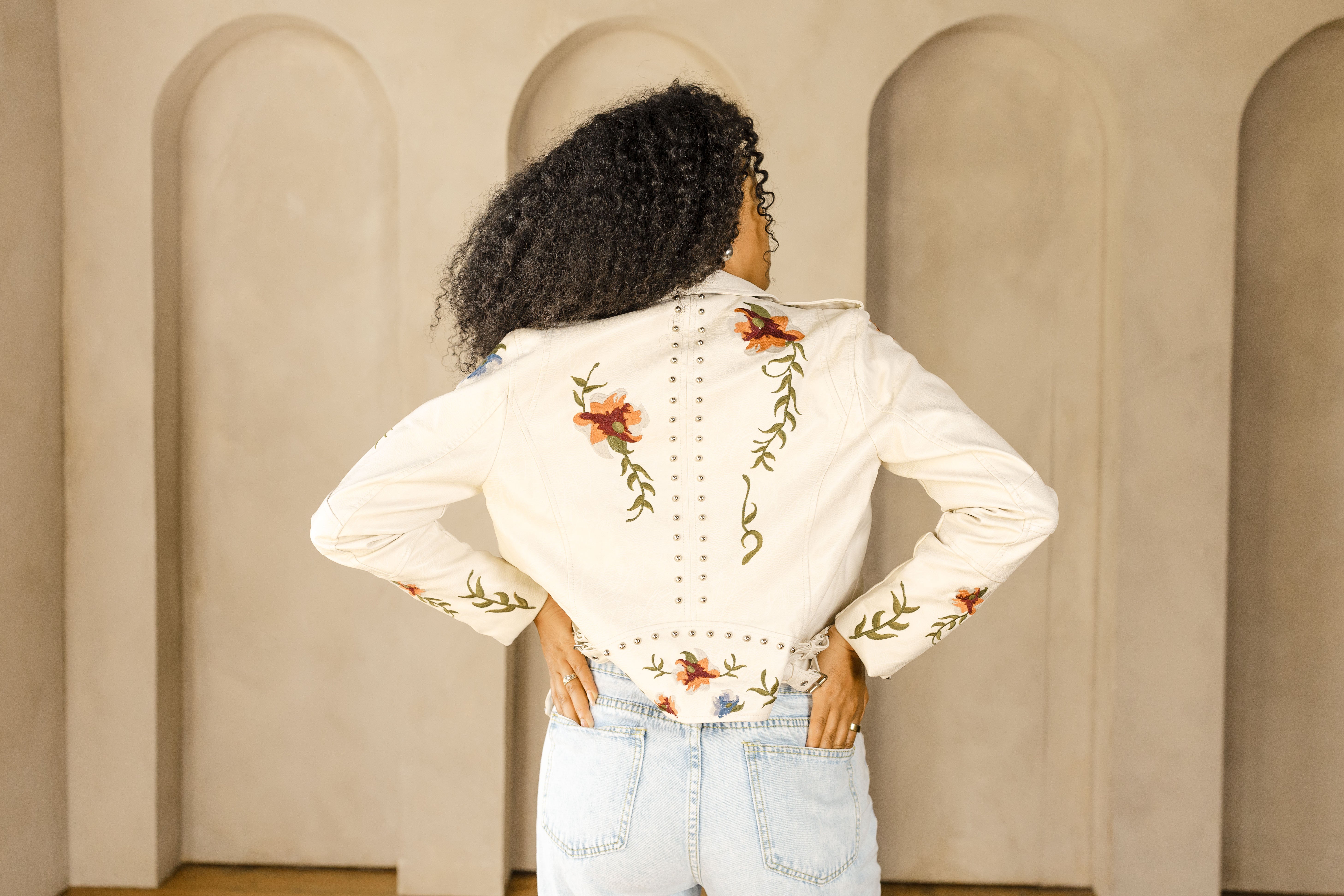 Birds of Paradise Moto Jacket-Jackets-Vixen Collection, Day Spa and Women's Boutique Located in Seattle, Washington