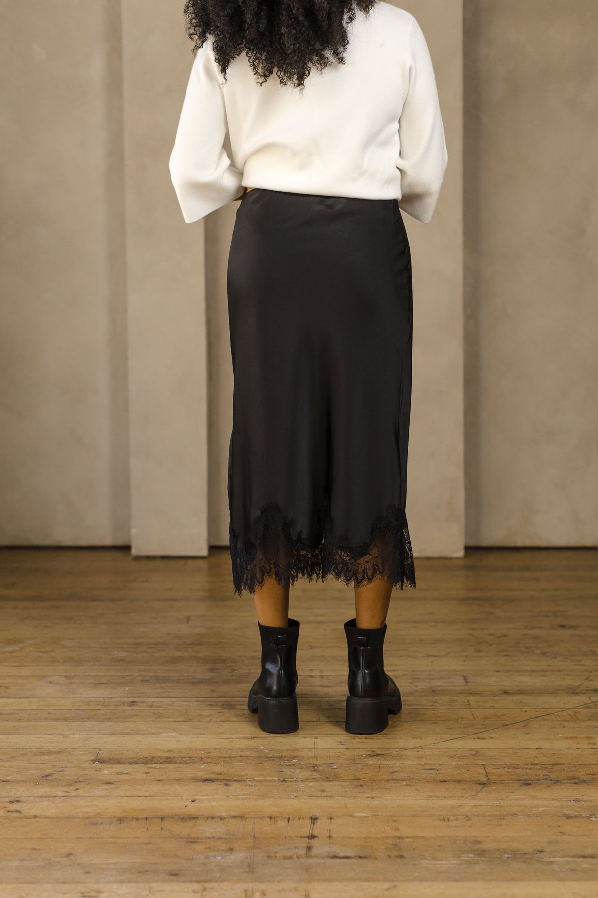 Dawn Lace Midi Skirt-Skirts-Vixen Collection, Day Spa and Women's Boutique Located in Seattle, Washington