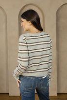 Medina Stripe Cardigan-Sweaters-Vixen Collection, Day Spa and Women's Boutique Located in Seattle, Washington