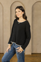 Salty Seas Sweater-Sweaters-Vixen Collection, Day Spa and Women's Boutique Located in Seattle, Washington