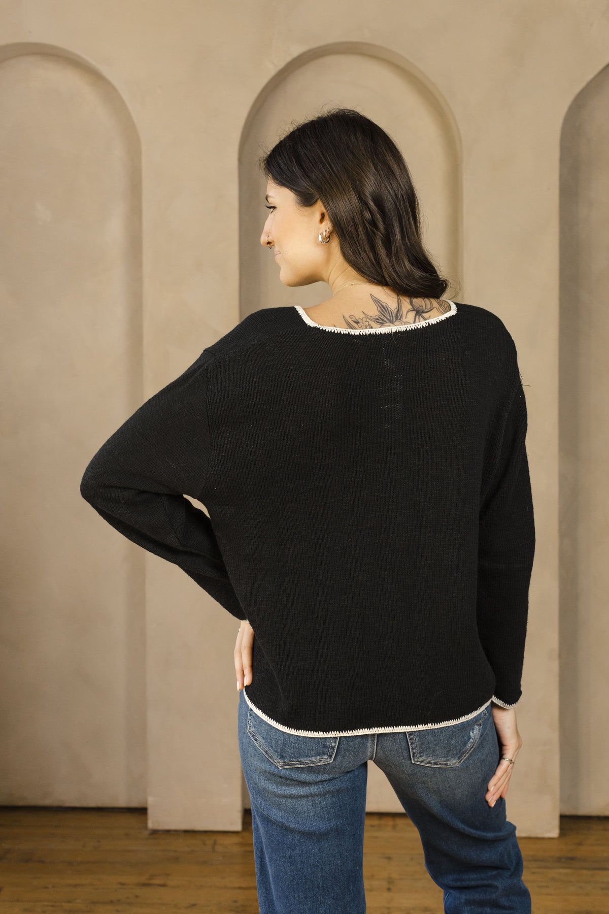 Salty Seas Sweater-Sweaters-Vixen Collection, Day Spa and Women's Boutique Located in Seattle, Washington