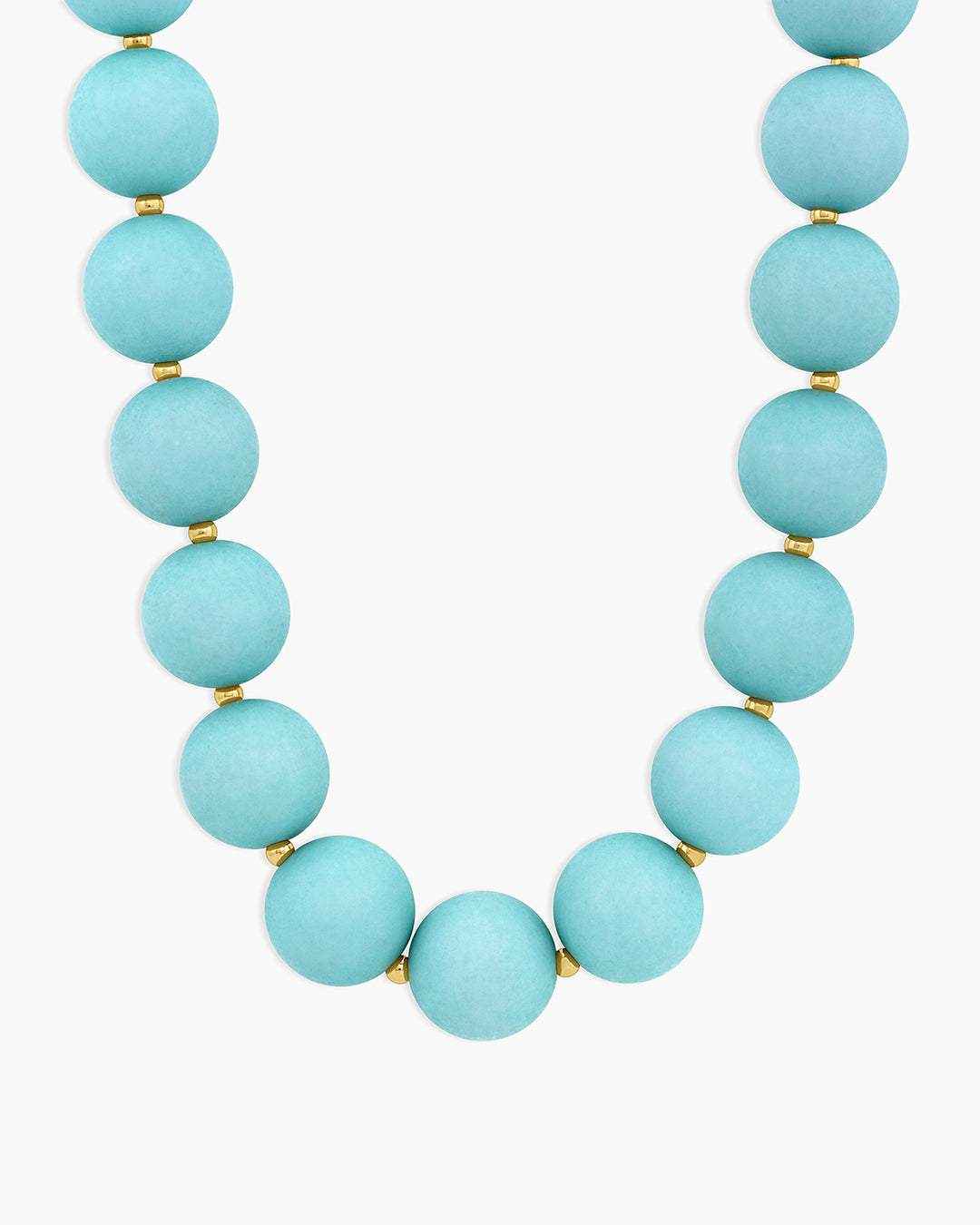 Blue and Teal Beaded Statement Necklace - MelleBelleShop