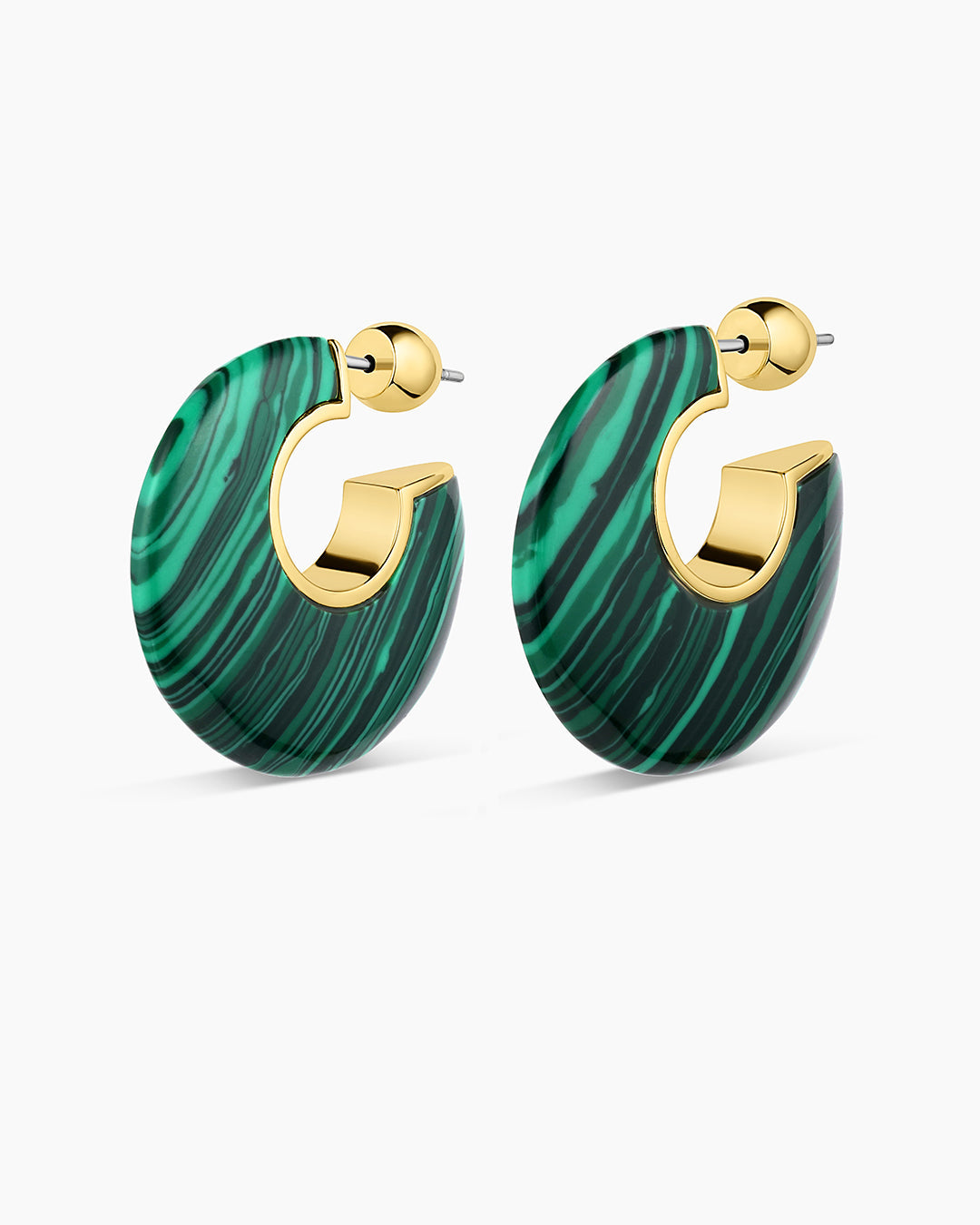 Paseo Marble Arc Hoops-Earrings-Vixen Collection, Day Spa and Women's Boutique Located in Seattle, Washington