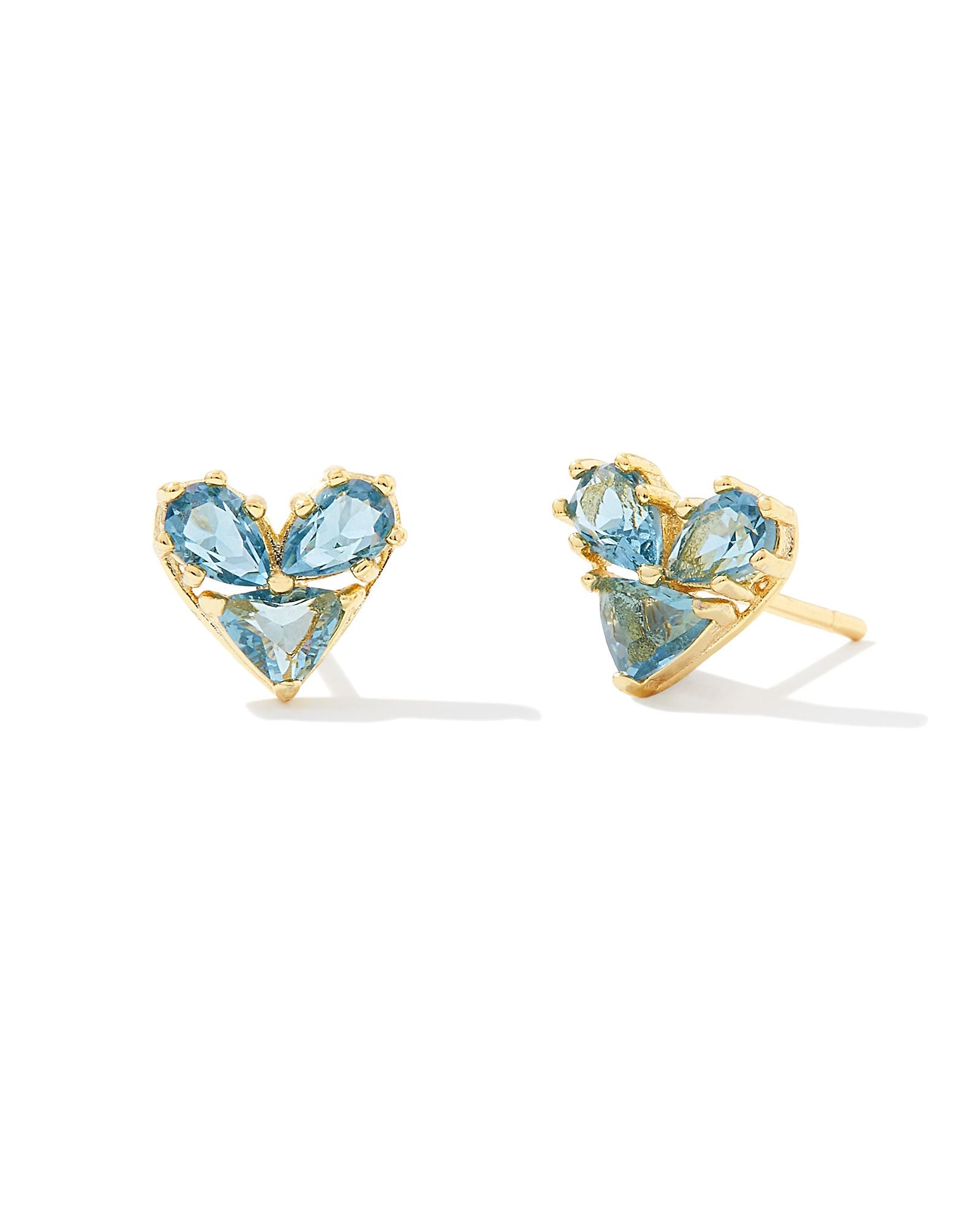 Kathy Heart Stud Earrings-Earrings-Vixen Collection, Day Spa and Women's Boutique Located in Seattle, Washington