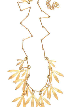 We Dream In Colour Gold Bamboo Necklace-Necklaces-Vixen Collection, Day Spa and Women's Boutique Located in Seattle, Washington