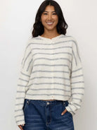 Pretty Piper Striped Cardigan-Sweaters-Vixen Collection, Day Spa and Women's Boutique Located in Seattle, Washington