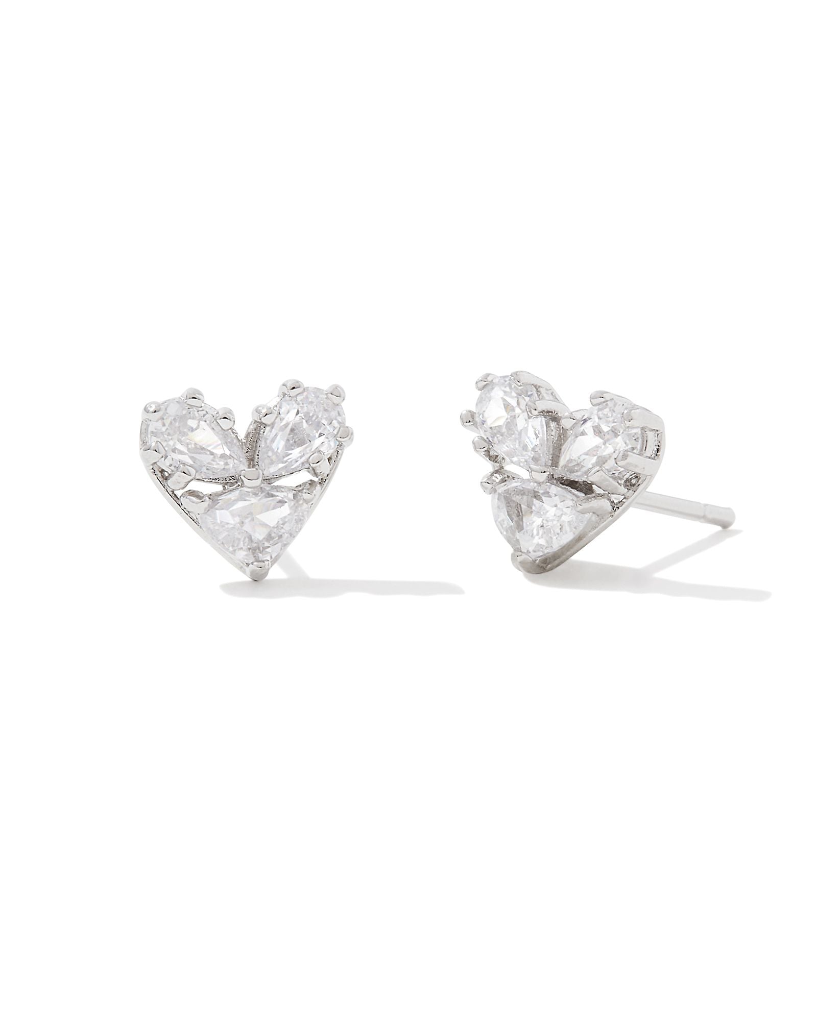 Kathy Heart Stud Earrings-Earrings-Vixen Collection, Day Spa and Women's Boutique Located in Seattle, Washington