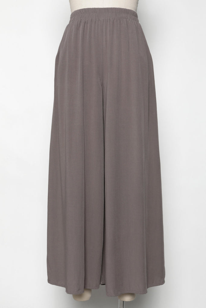 Lacy Wide Leg Pants, Walnut Gray-Pants-Vixen Collection, Day Spa and Women's Boutique Located in Seattle, Washington