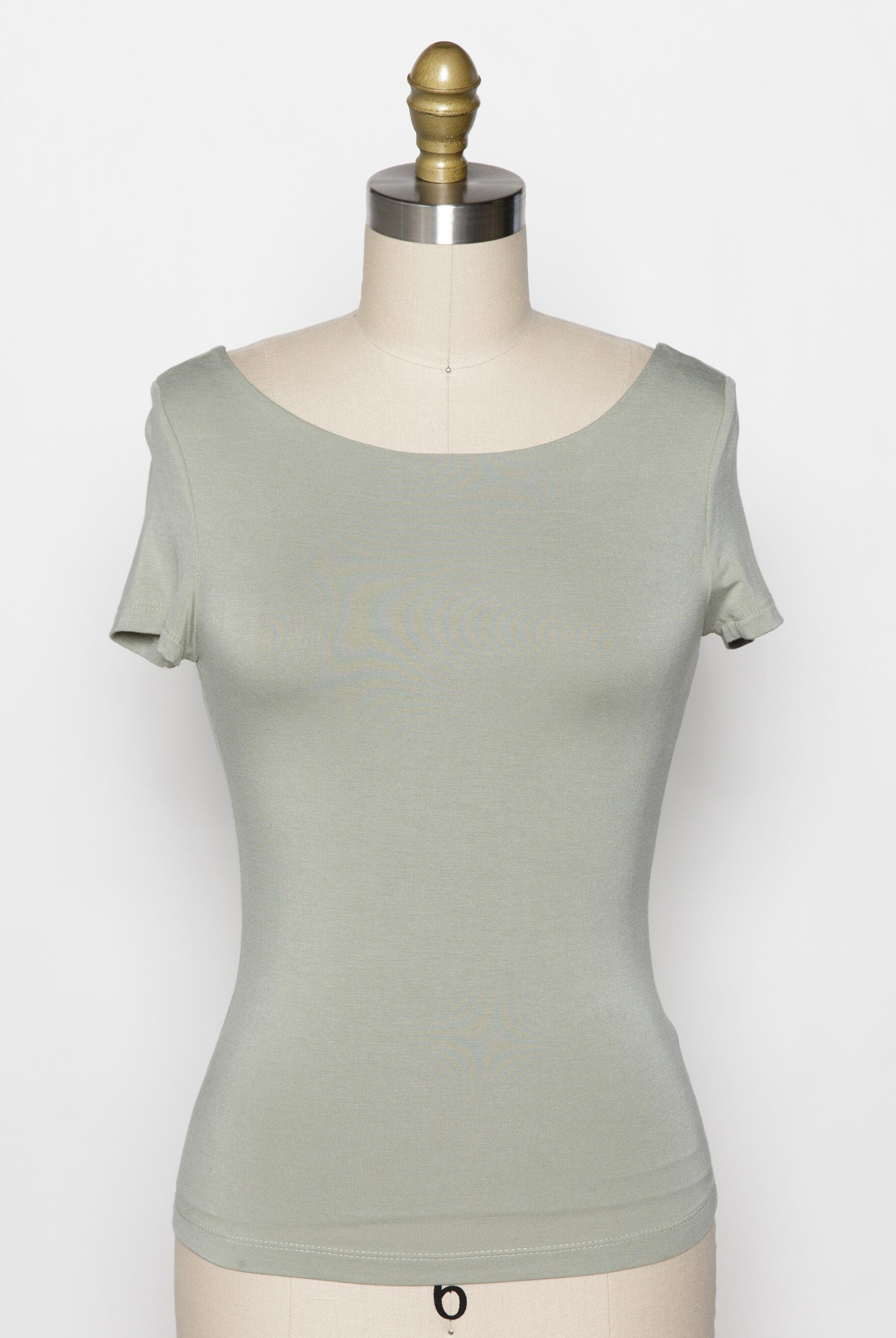 Back Appeal Top, Sage-Short Sleeves-Vixen Collection, Day Spa and Women's Boutique Located in Seattle, Washington