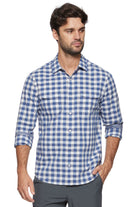 Harbuck Slub Gingham Shirt-Men's Tops-Vixen Collection, Day Spa and Women's Boutique Located in Seattle, Washington