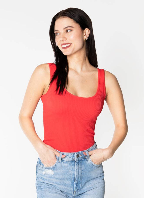 Ariella Rib Tank-Tank Tops-Vixen Collection, Day Spa and Women's Boutique Located in Seattle, Washington