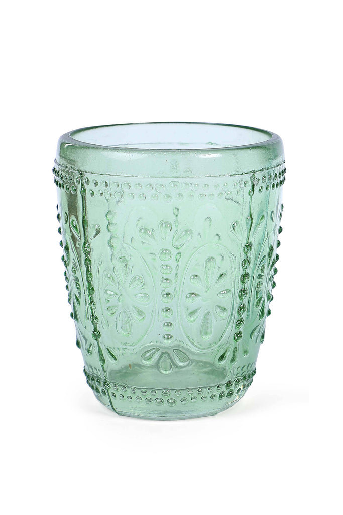Vintage Crystal Coloured Drinking Glass-Drinkware-Vixen Collection, Day Spa and Women's Boutique Located in Seattle, Washington