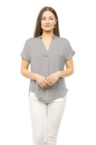 Mindy Top Naturals-Short Sleeves-Vixen Collection, Day Spa and Women's Boutique Located in Seattle, Washington