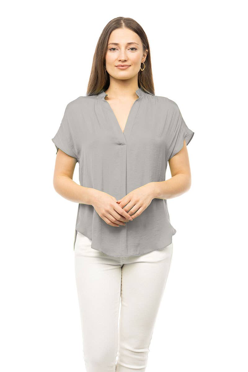 Mindy Top Naturals-Short Sleeves-Vixen Collection, Day Spa and Women's Boutique Located in Seattle, Washington