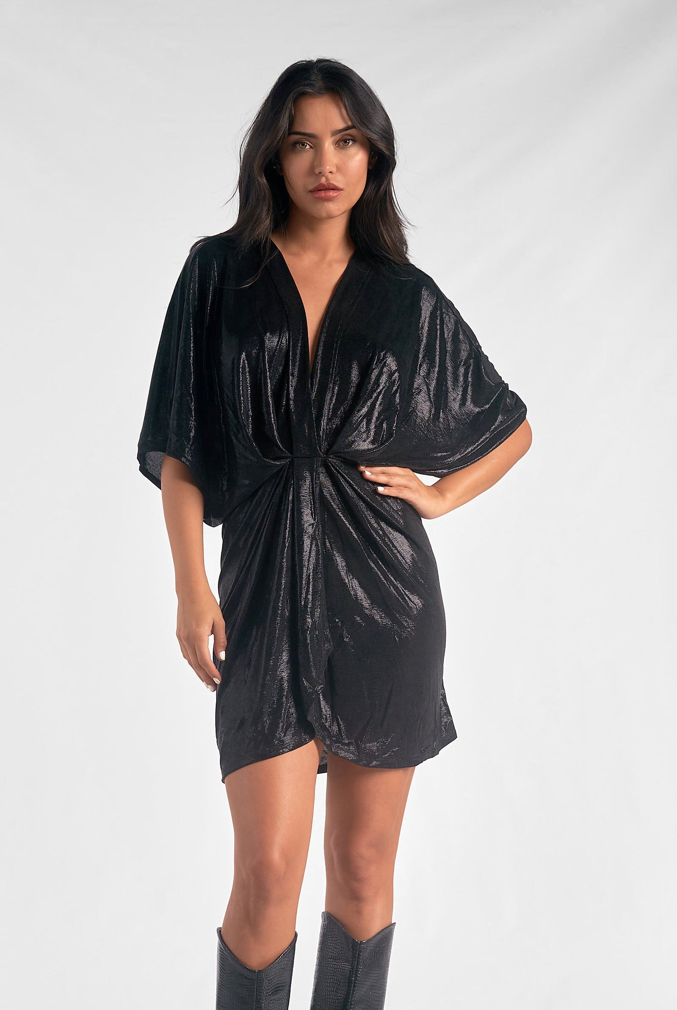 B.Darlin Shimmer Cross Dress-Dresses-Vixen Collection, Day Spa and Women's Boutique Located in Seattle, Washington