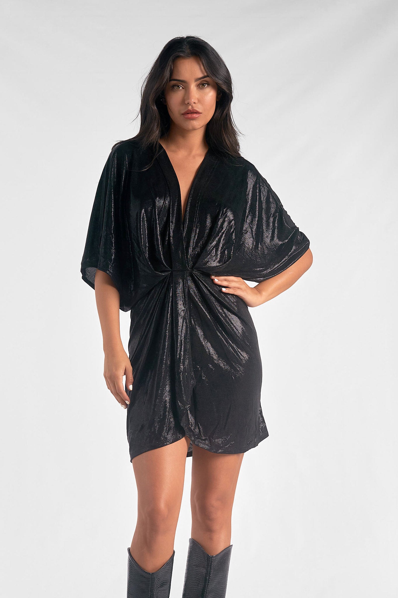 B.Darlin Shimmer Cross Dress-Dresses-Vixen Collection, Day Spa and Women's Boutique Located in Seattle, Washington