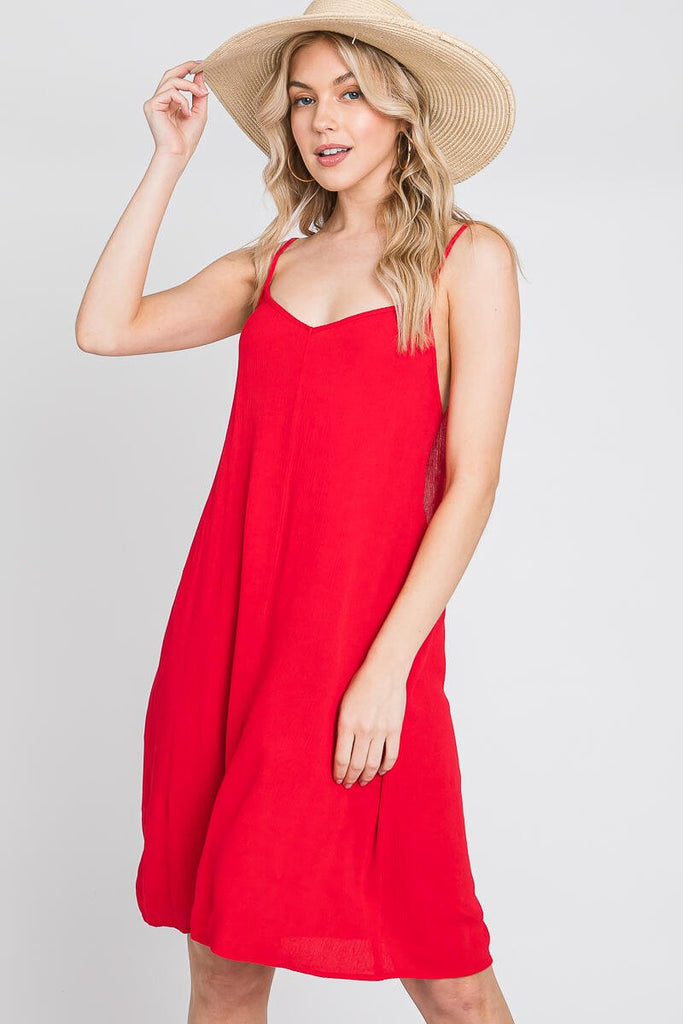 Lindsay Mini Dress, Red-Dresses-Vixen Collection, Day Spa and Women's Boutique Located in Seattle, Washington
