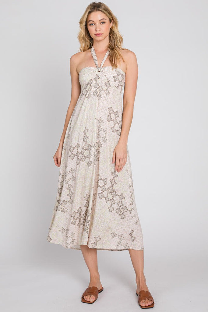 Eliza Halter Dress, Sage-Dresses-Vixen Collection, Day Spa and Women's Boutique Located in Seattle, Washington