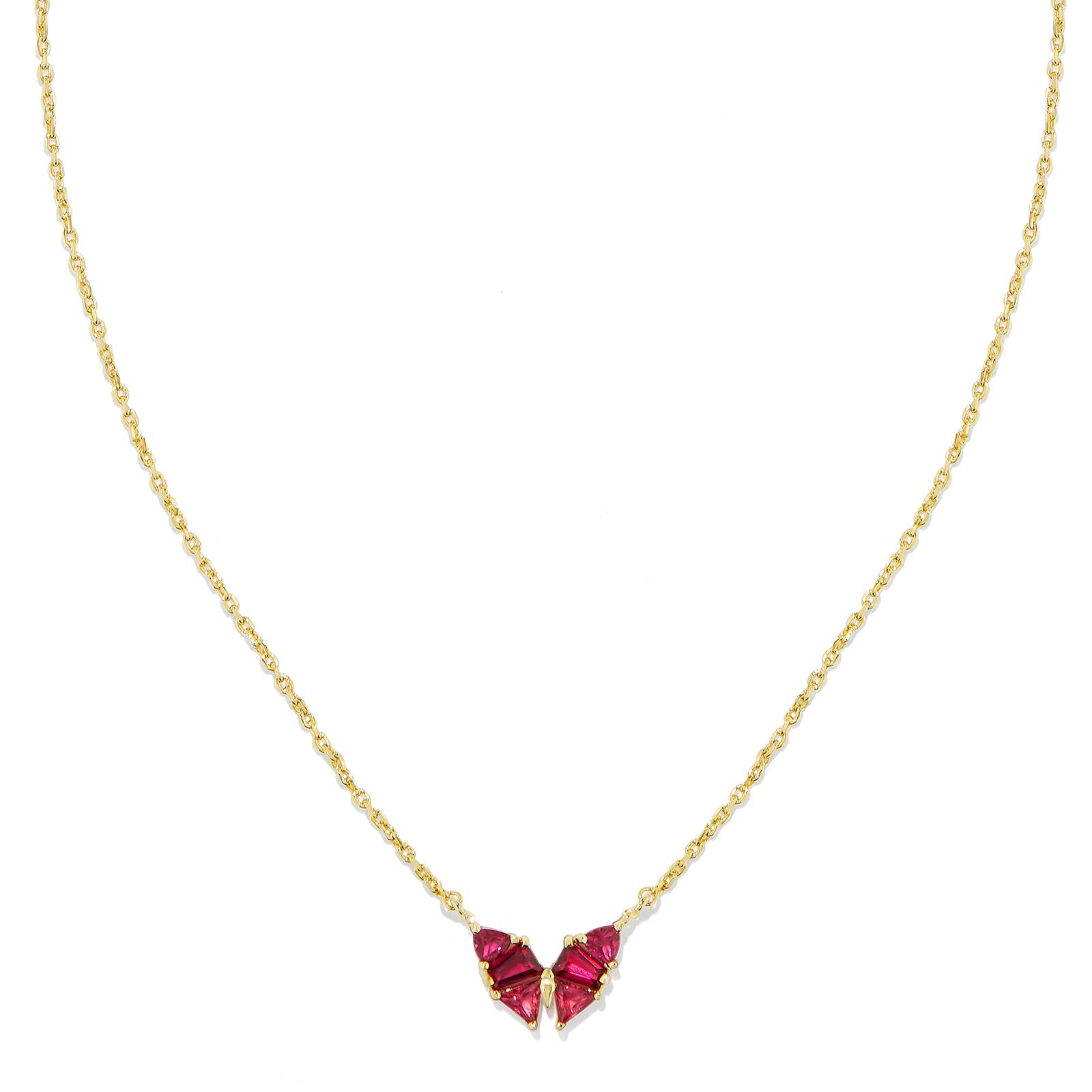 Blair Butterfly Small Short Pendant Necklace-Necklaces-Vixen Collection, Day Spa and Women's Boutique Located in Seattle, Washington