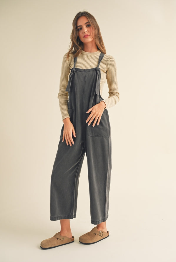 Ready For It Washed Jumpsuit-Jumpsuits-Vixen Collection, Day Spa and Women's Boutique Located in Seattle, Washington