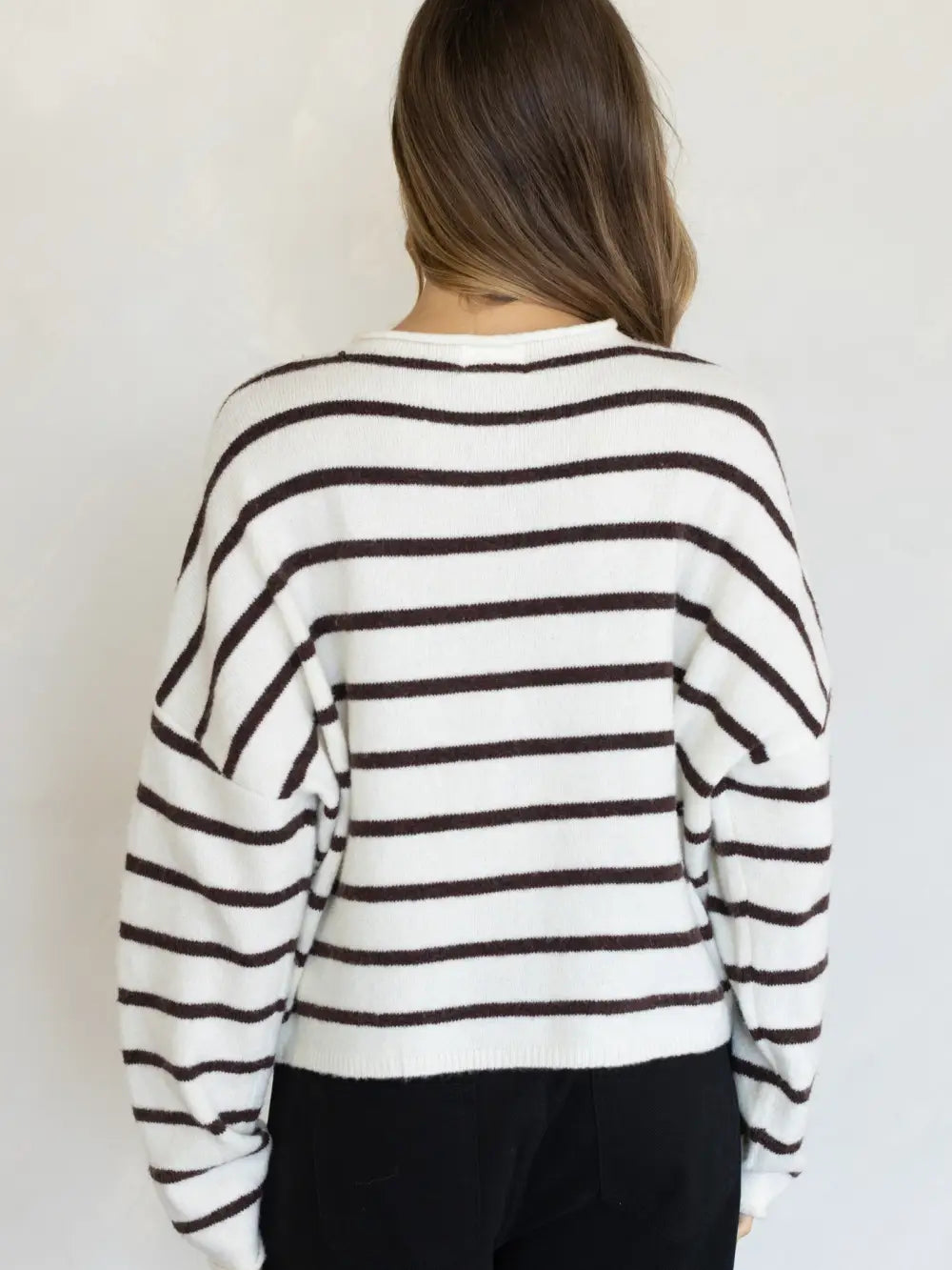 Pretty Piper Striped Cardigan-Sweaters-Vixen Collection, Day Spa and Women's Boutique Located in Seattle, Washington