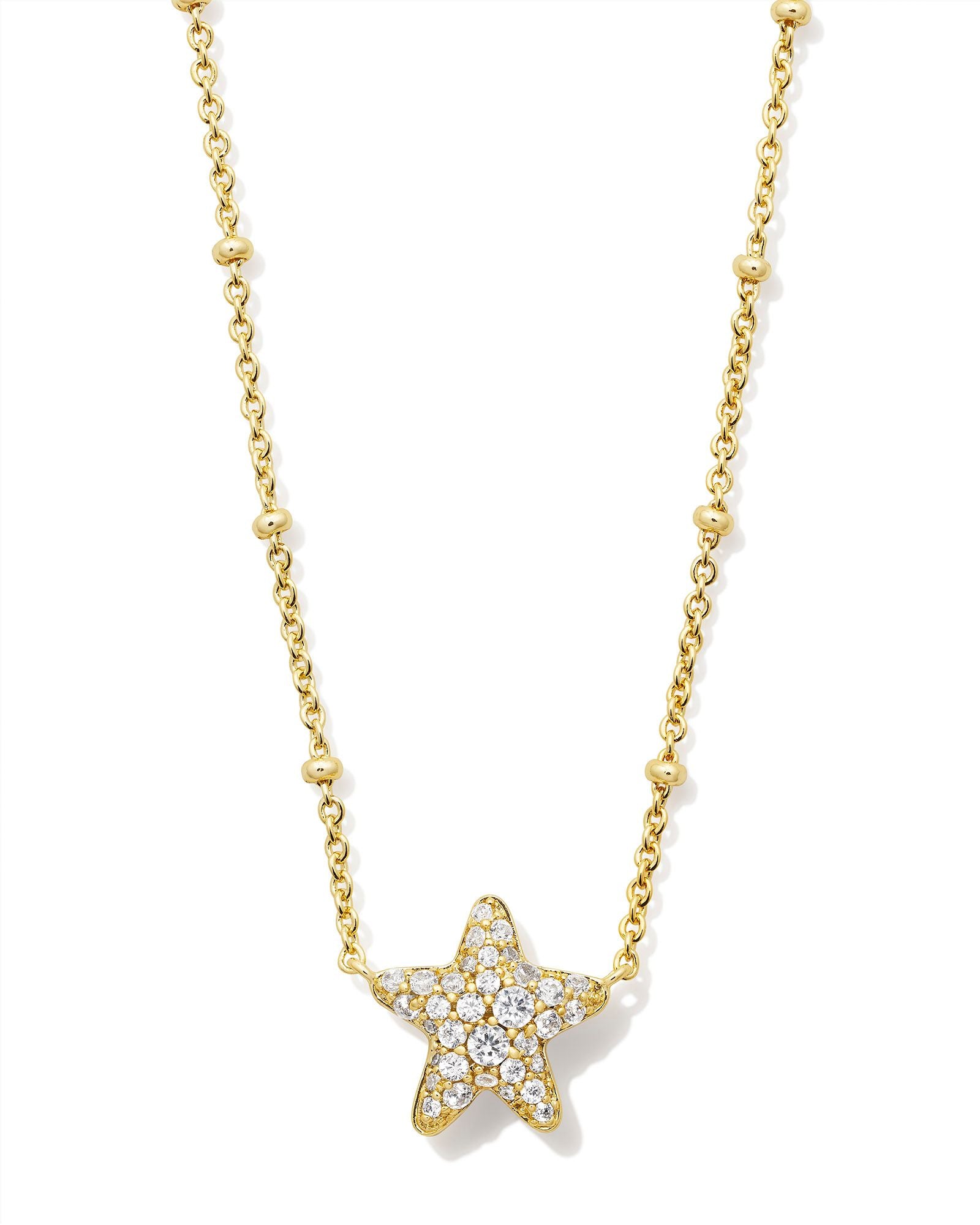 Jae Star Pave Short Pendant Necklace-Necklaces-Vixen Collection, Day Spa and Women's Boutique Located in Seattle, Washington