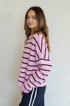Pretty Piper Striped Cardigan-Sweaters-Vixen Collection, Day Spa and Women's Boutique Located in Seattle, Washington