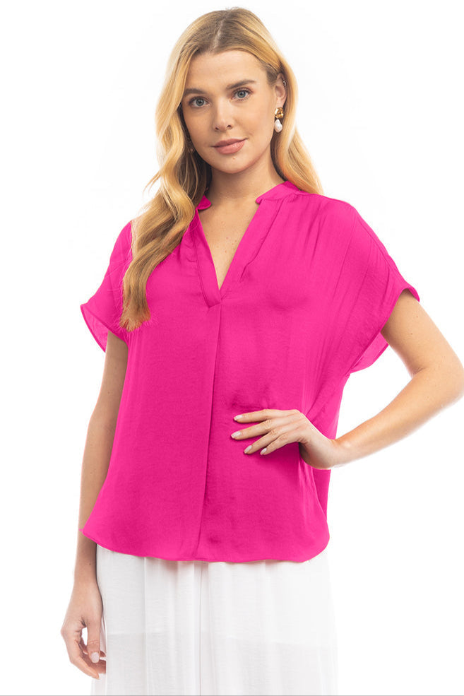 Z ARCHIVED OLD Mindy Top Jewel Tones-Short Sleeves-Vixen Collection, Day Spa and Women's Boutique Located in Seattle, Washington