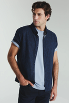 Oasis Linen Botanical Shirt-Men's Tops-Vixen Collection, Day Spa and Women's Boutique Located in Seattle, Washington