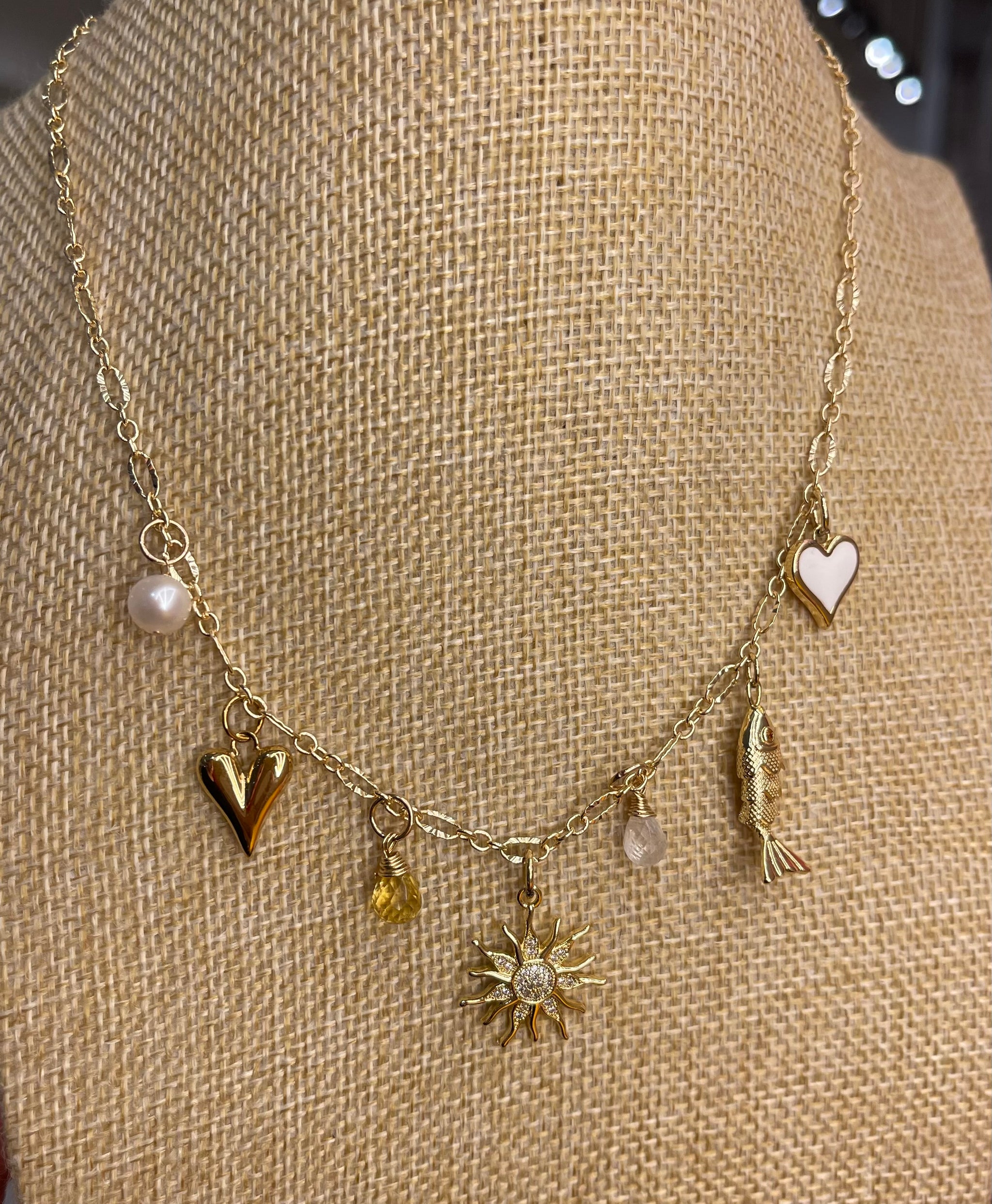 Vixen Charmed Necklace-Necklaces-Vixen Collection, Day Spa and Women's Boutique Located in Seattle, Washington