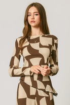 Abstract Girl Top-Long Sleeves-Vixen Collection, Day Spa and Women's Boutique Located in Seattle, Washington