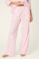 Afterparty Poplin Stripe & Martini Print Pajama Pants by PJ Salvage