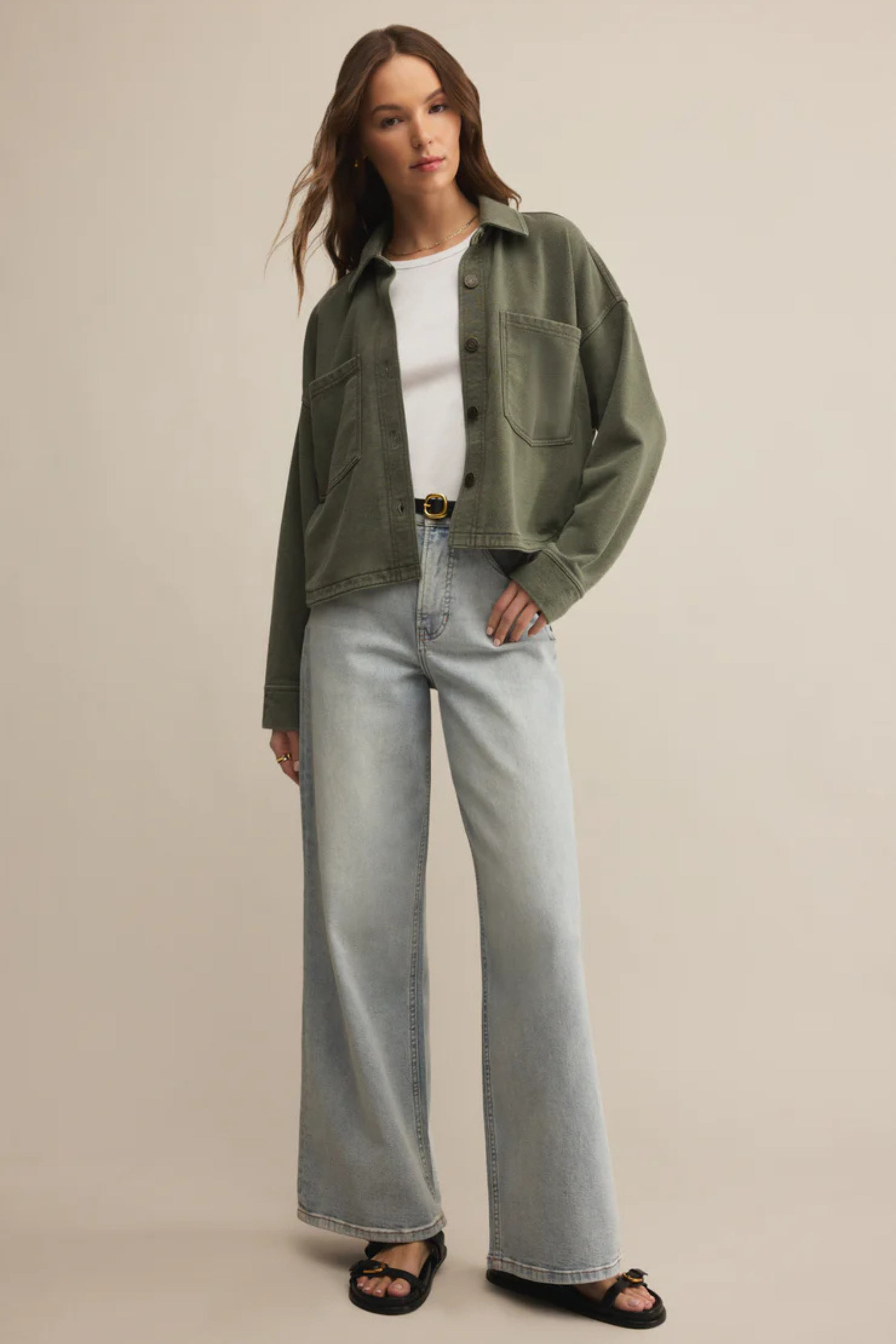 All Day Cropped Knit Jacket-Jackets-Vixen Collection, Day Spa and Women's Boutique Located in Seattle, Washington