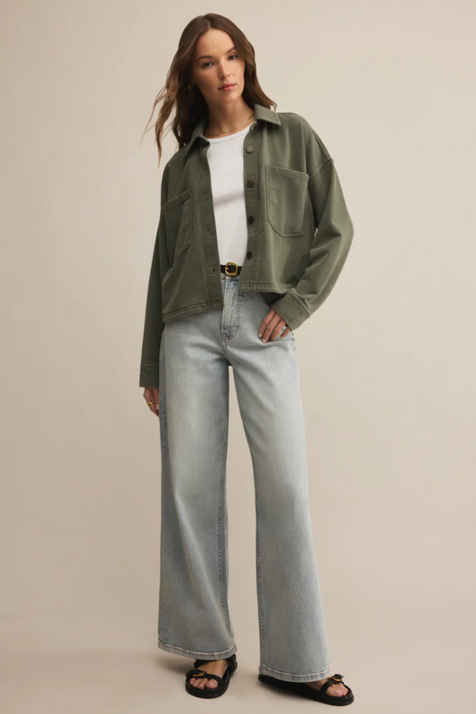 All Day Cropped Knit Jacket-Jackets-Vixen Collection, Day Spa and Women's Boutique Located in Seattle, Washington