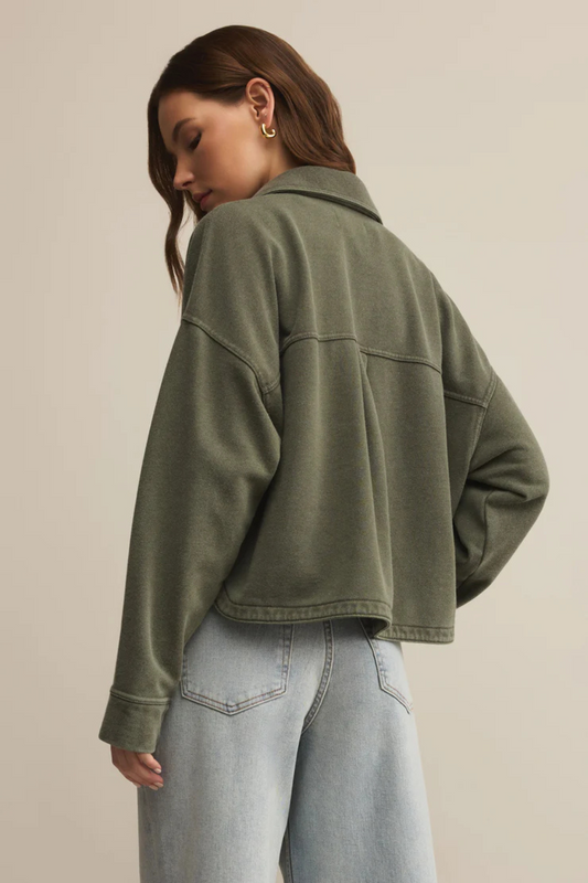 All Day Cropped Knit Jacket-Jackets-Vixen Collection, Day Spa and Women's Boutique Located in Seattle, Washington