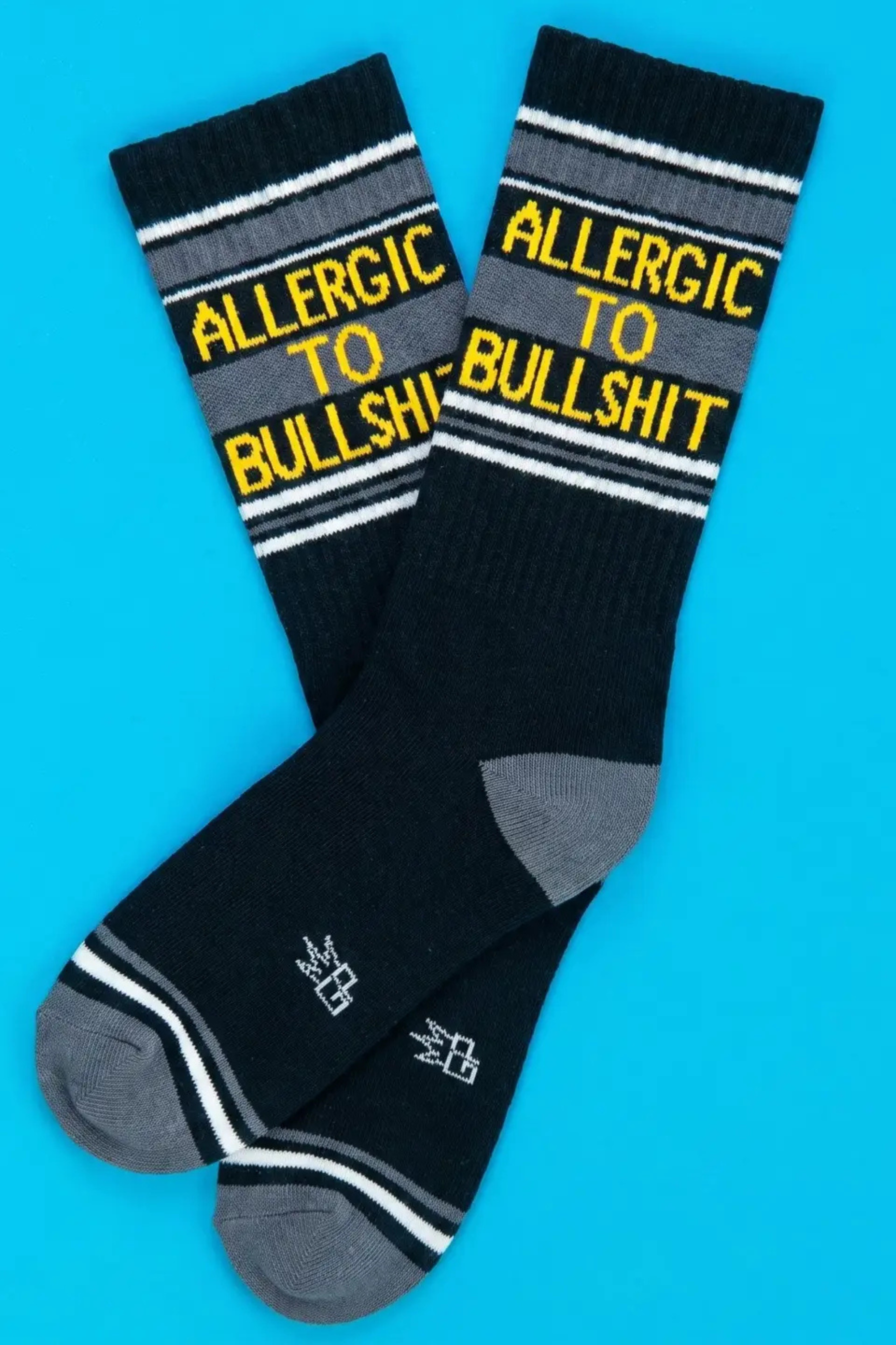 Allergic To Bullshit Gym Crew Socks-Socks-Vixen Collection, Day Spa and Women's Boutique Located in Seattle, Washington