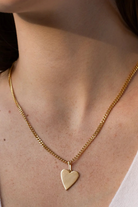 Amaya Heart Curb Necklace-Necklaces-Vixen Collection, Day Spa and Women's Boutique Located in Seattle, Washington