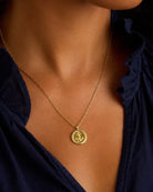 Anchor Coin Necklace-Necklaces-Vixen Collection, Day Spa and Women's Boutique Located in Seattle, Washington