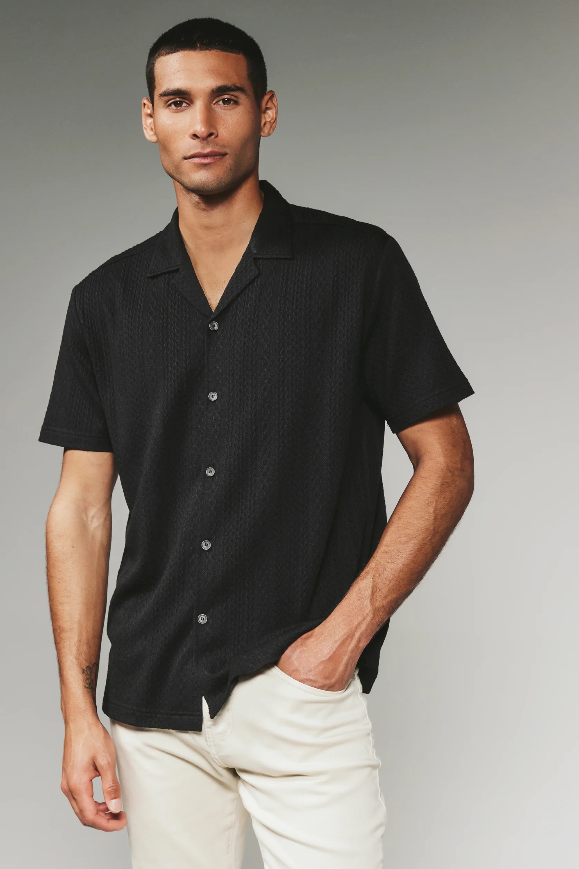 Andros Camp Shirt-Men's Tops-Vixen Collection, Day Spa and Women's Boutique Located in Seattle, Washington