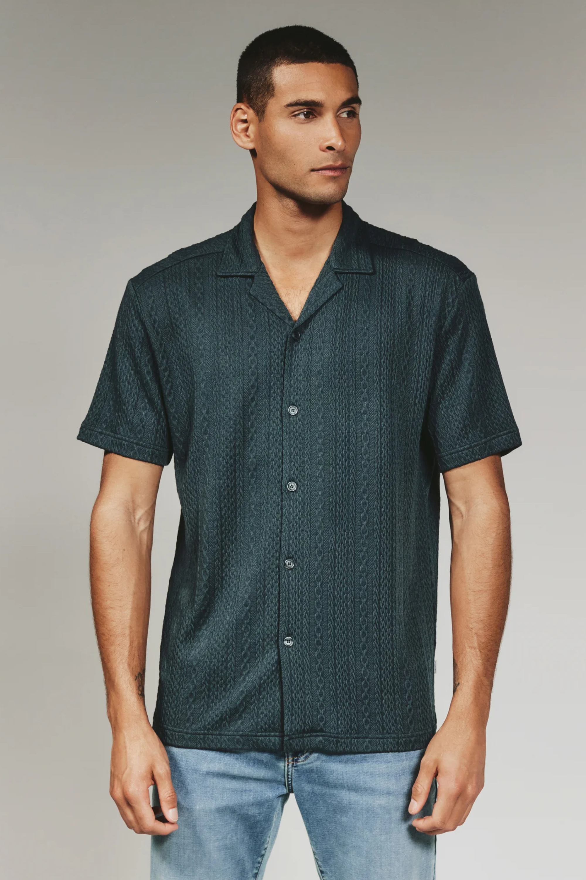 Andros Camp Shirt-Men's Tops-Vixen Collection, Day Spa and Women's Boutique Located in Seattle, Washington