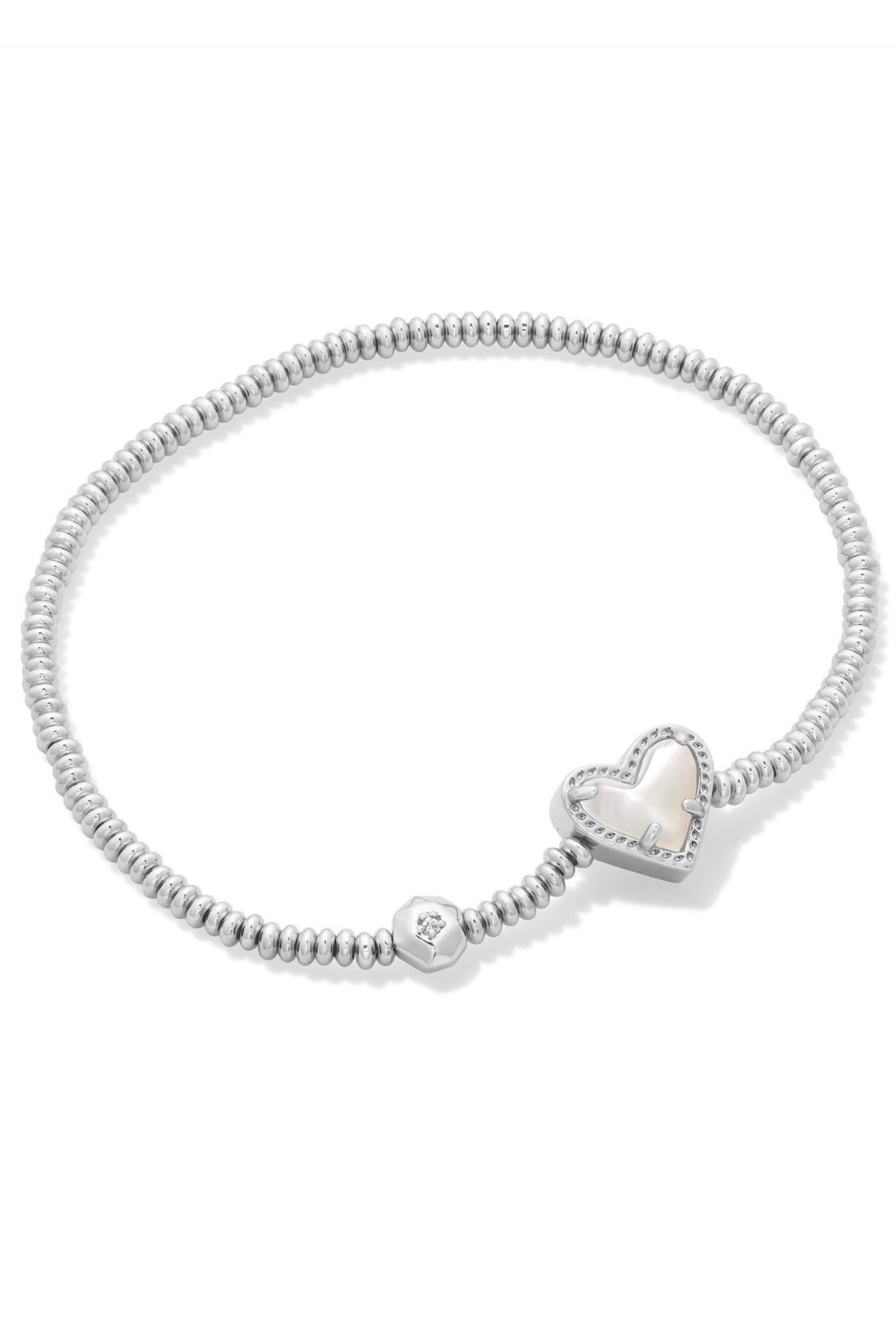 Ari Heart Stretch Bracelet-Bracelets-Vixen Collection, Day Spa and Women's Boutique Located in Seattle, Washington