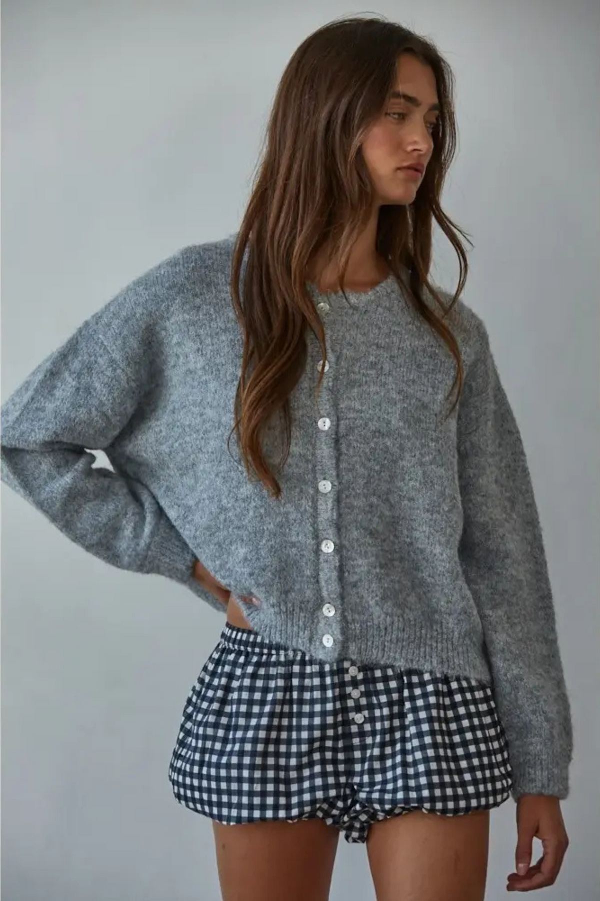 Ashen Glow Cardigan-Sweaters-Vixen Collection, Day Spa and Women's Boutique Located in Seattle, Washington